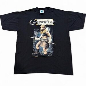 Vintage 90s Xena Warrior Princess black T-shirt Size XL